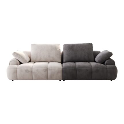Black and White double sofa