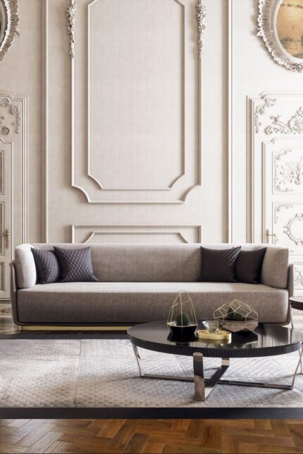 Quilted nibuck sofa