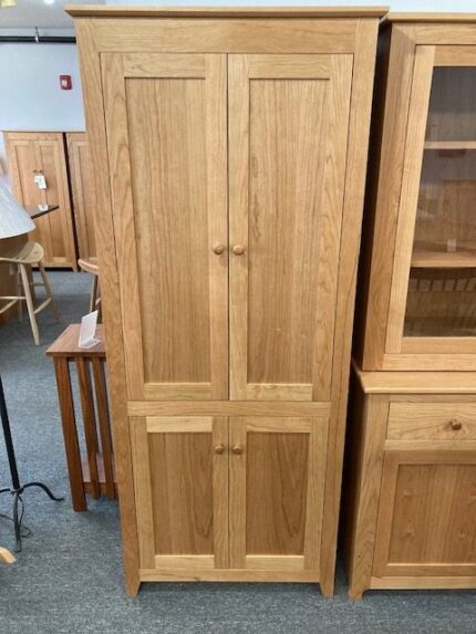 cherry tall pantry cabinet