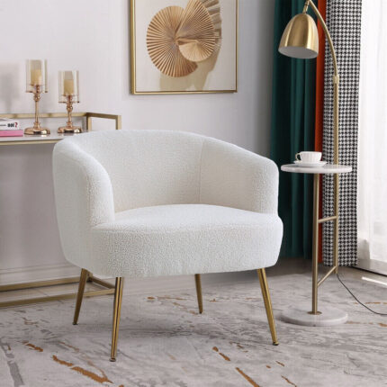 White gold sofa